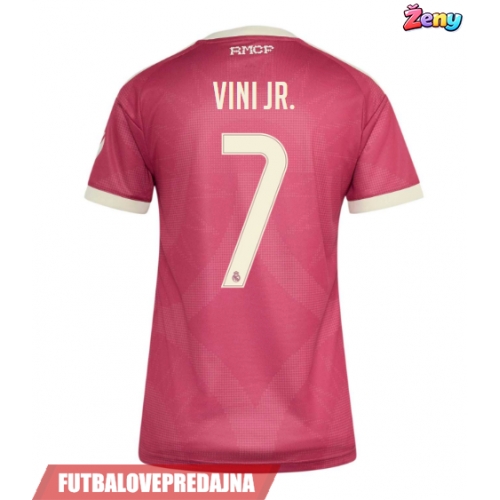 Lacne Ženy Futbalové dres Real Madrid Vinicius Junior #7 2026-27 Krátky Rukáv - Tretina